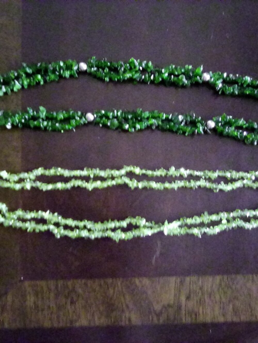 2 gem 20" necklaces